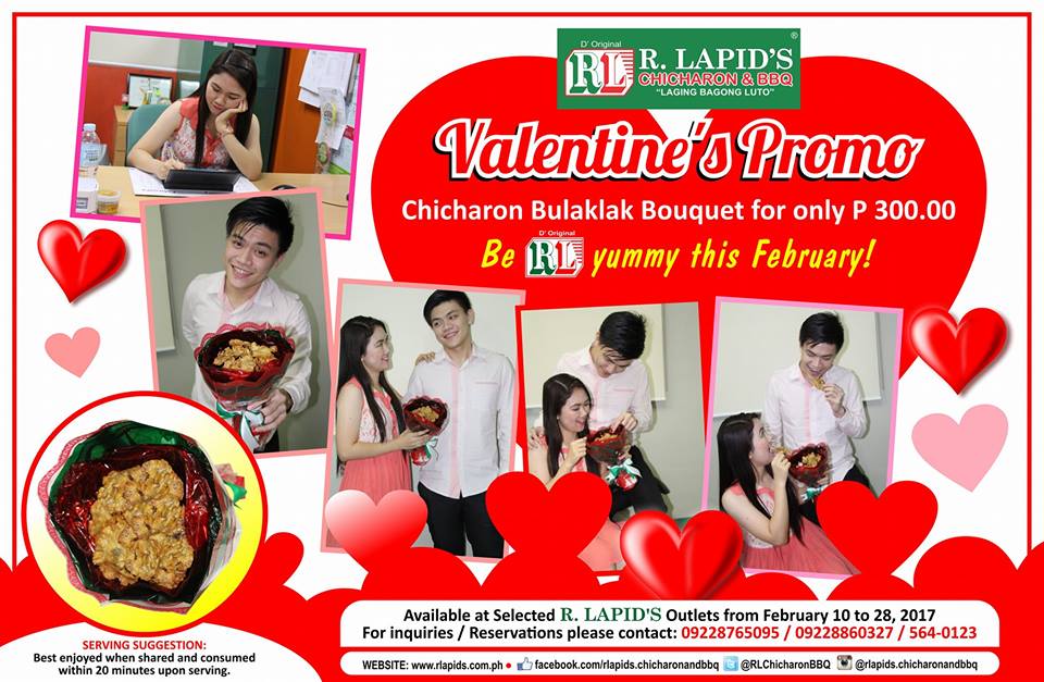 R. Lapid´s Chicharon Bulaklak is perfect for your Valentines day!